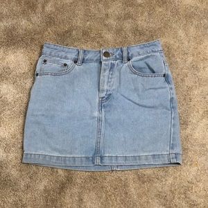 Denim mini skirt